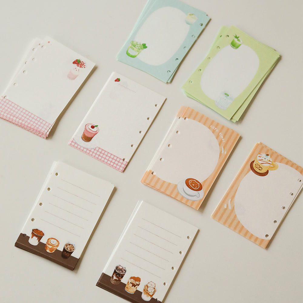 Cat Café M5/A7/A6 Notebook Refill Pages