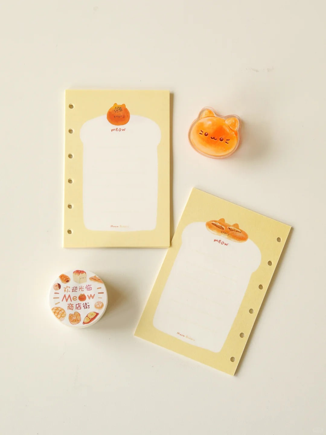 Cat Bread M5/A7/A6 Notebook Refill Pages
