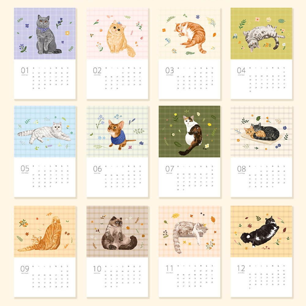 2025 Meow Calendar