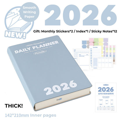 2026 Plan Smarter Daily Planner (Thick & Thin Edition)