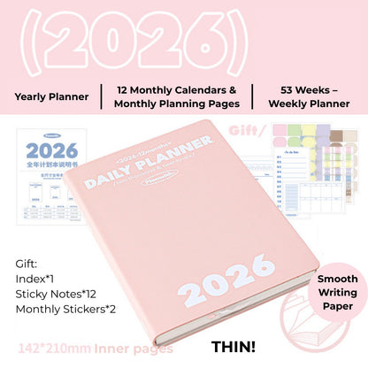 2026 Plan Smarter Daily Planner (Thick & Thin Edition)