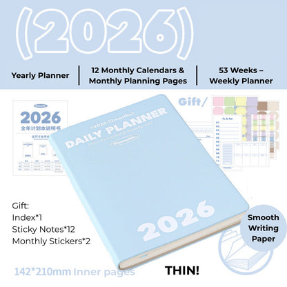 2026 Plan Smarter Daily Planner (Thick & Thin Edition)