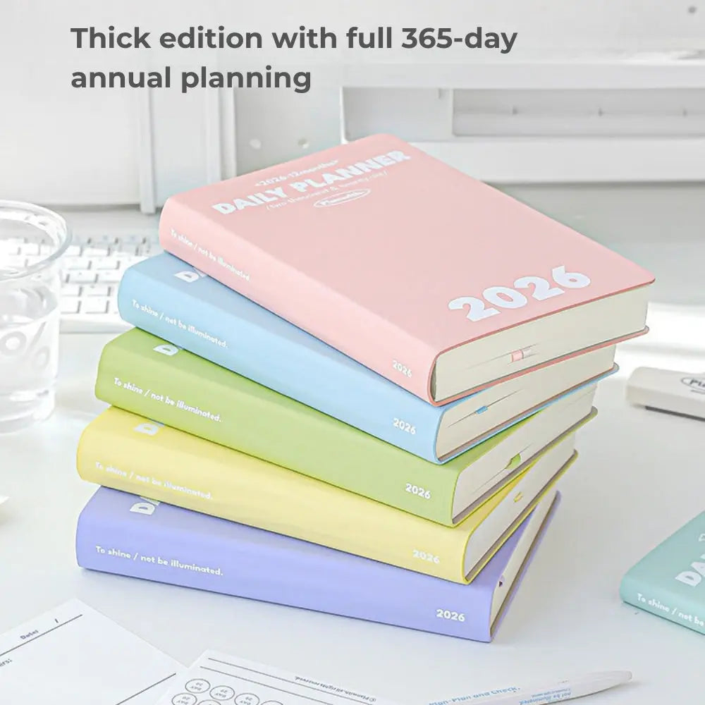 2026 Plan Smarter Daily Planner (Thick & Thin Edition) ChicChoi