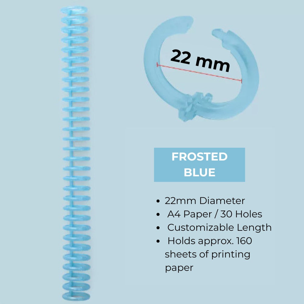 30-Hole Plastic Binding Rings – 12mm/22mm Adjustable Spine for Custom-Sized Documents