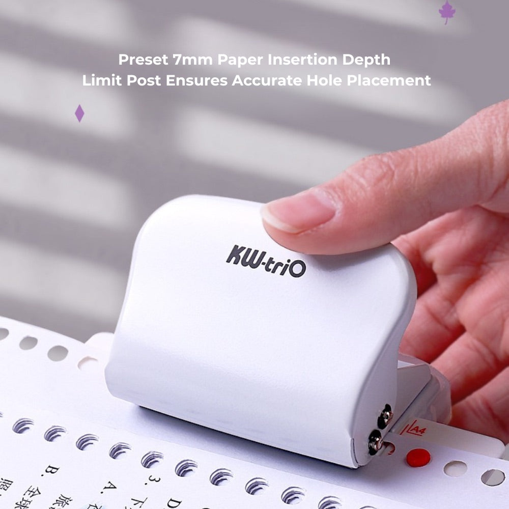 6-Hole Punch – Adjustable Paper Puncher for A4/B5/A5 Loose-Leaf Refills