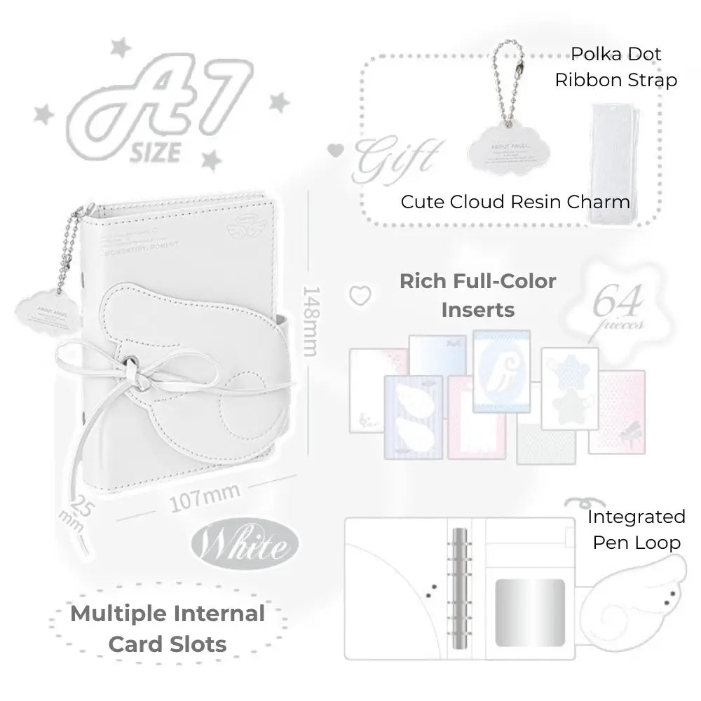 A7 PU Leather Wing Binder ChicChoi