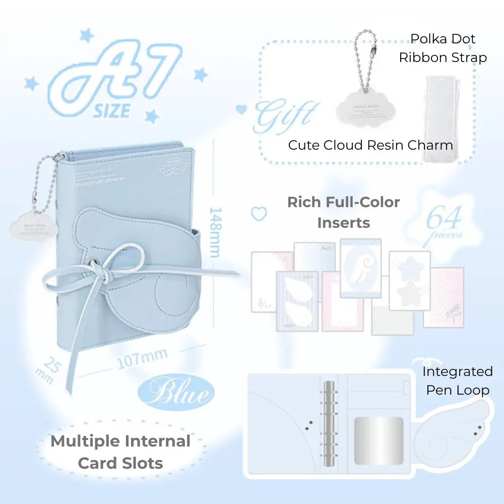 A7 PU Leather Wing Binder ChicChoi