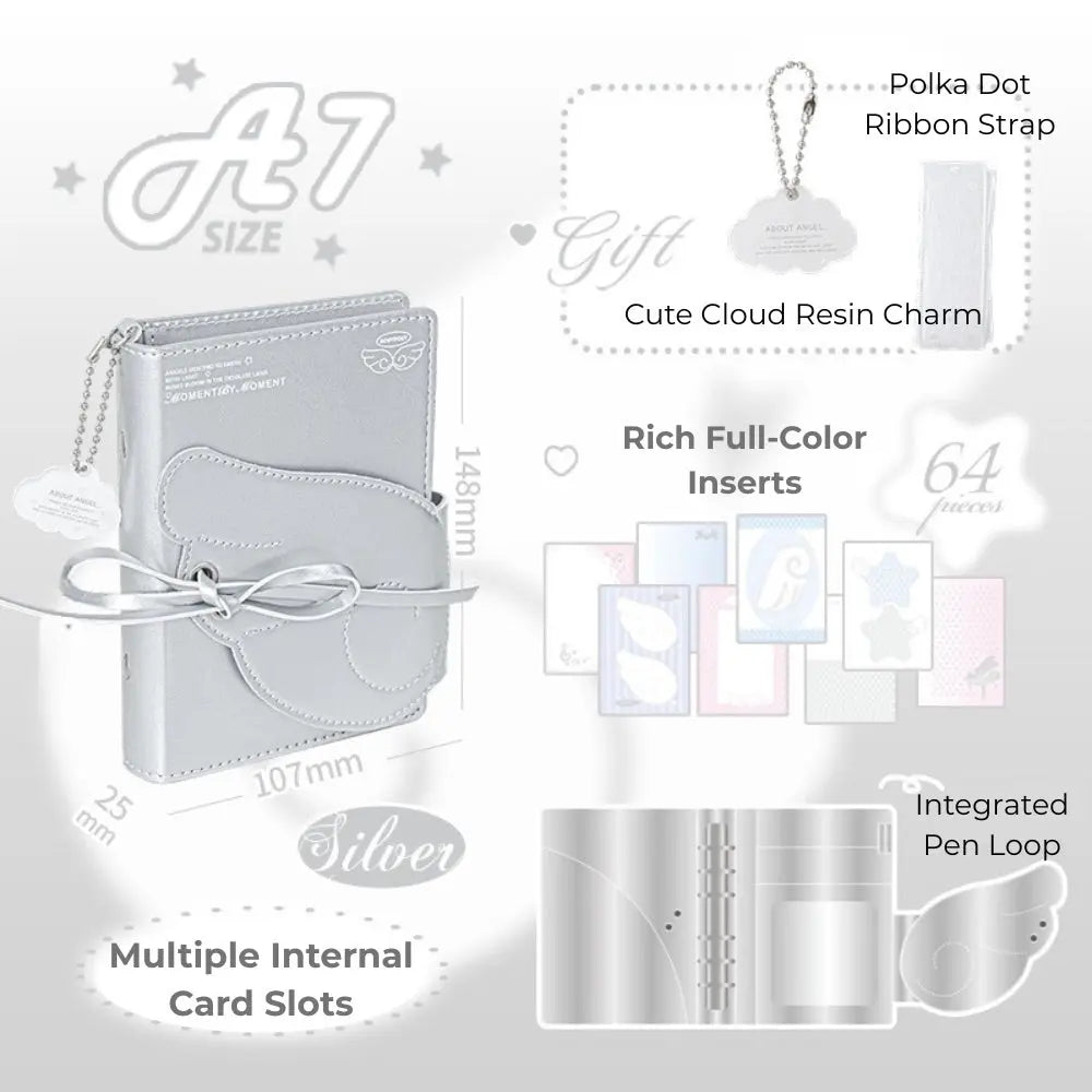 A7 PU Leather Wing Binder ChicChoi