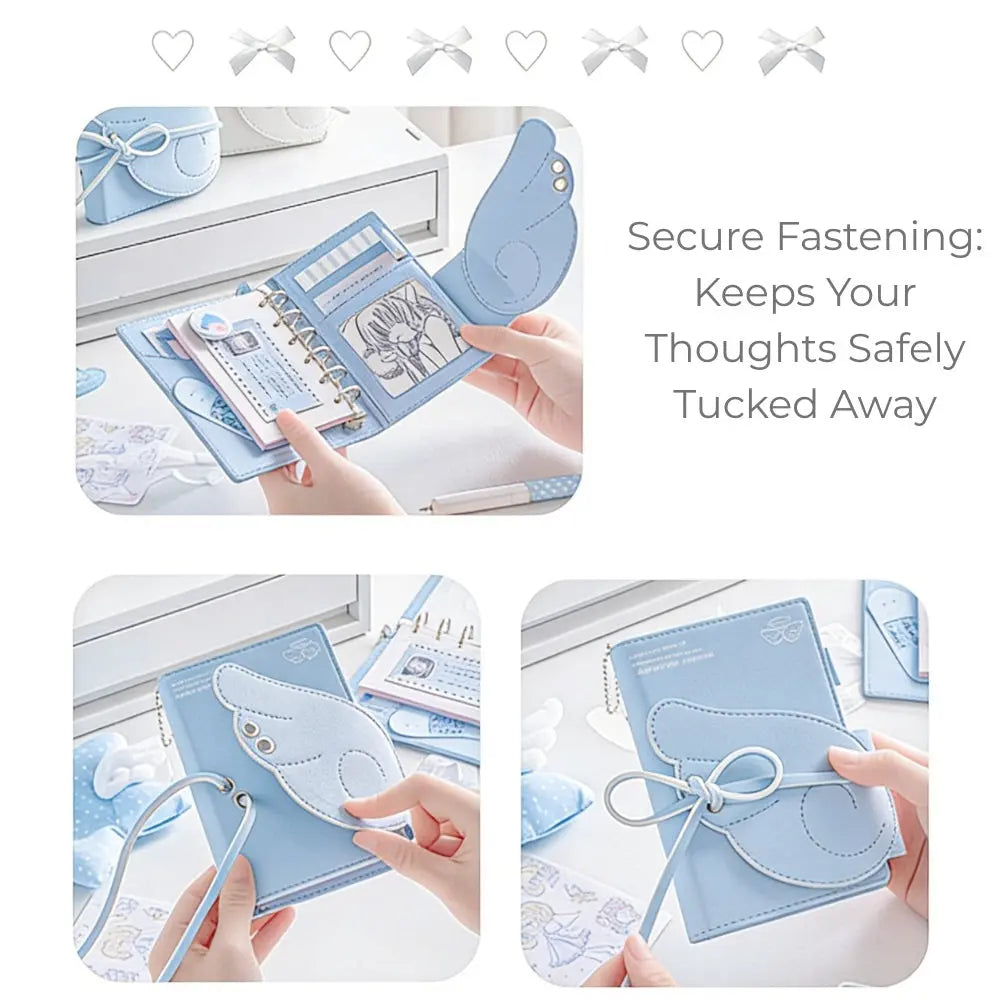 A7 PU Leather Wing Binder ChicChoi