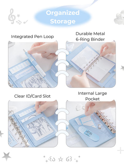 A7 PU Leather Wing Binder