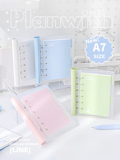 A7 Flexible Lay-Flat Refillable Binder