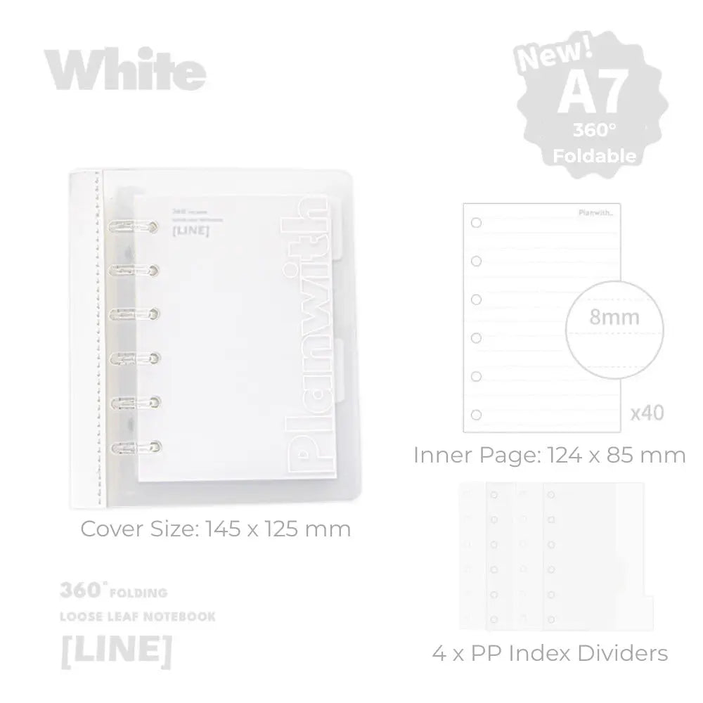 A7 Flexible Lay-Flat Refillable Binder ChicChoi