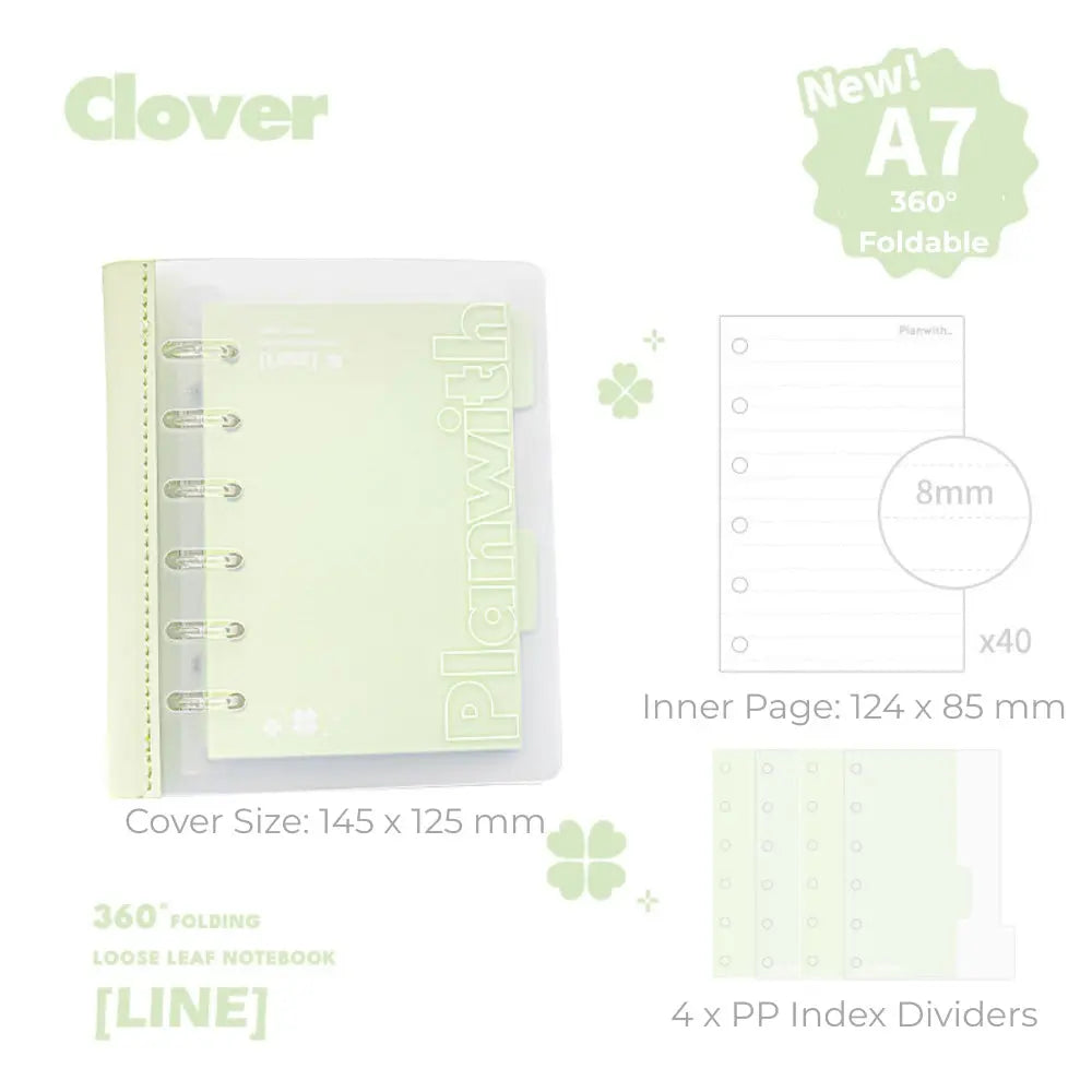 A7 Flexible Lay-Flat Refillable Binder ChicChoi
