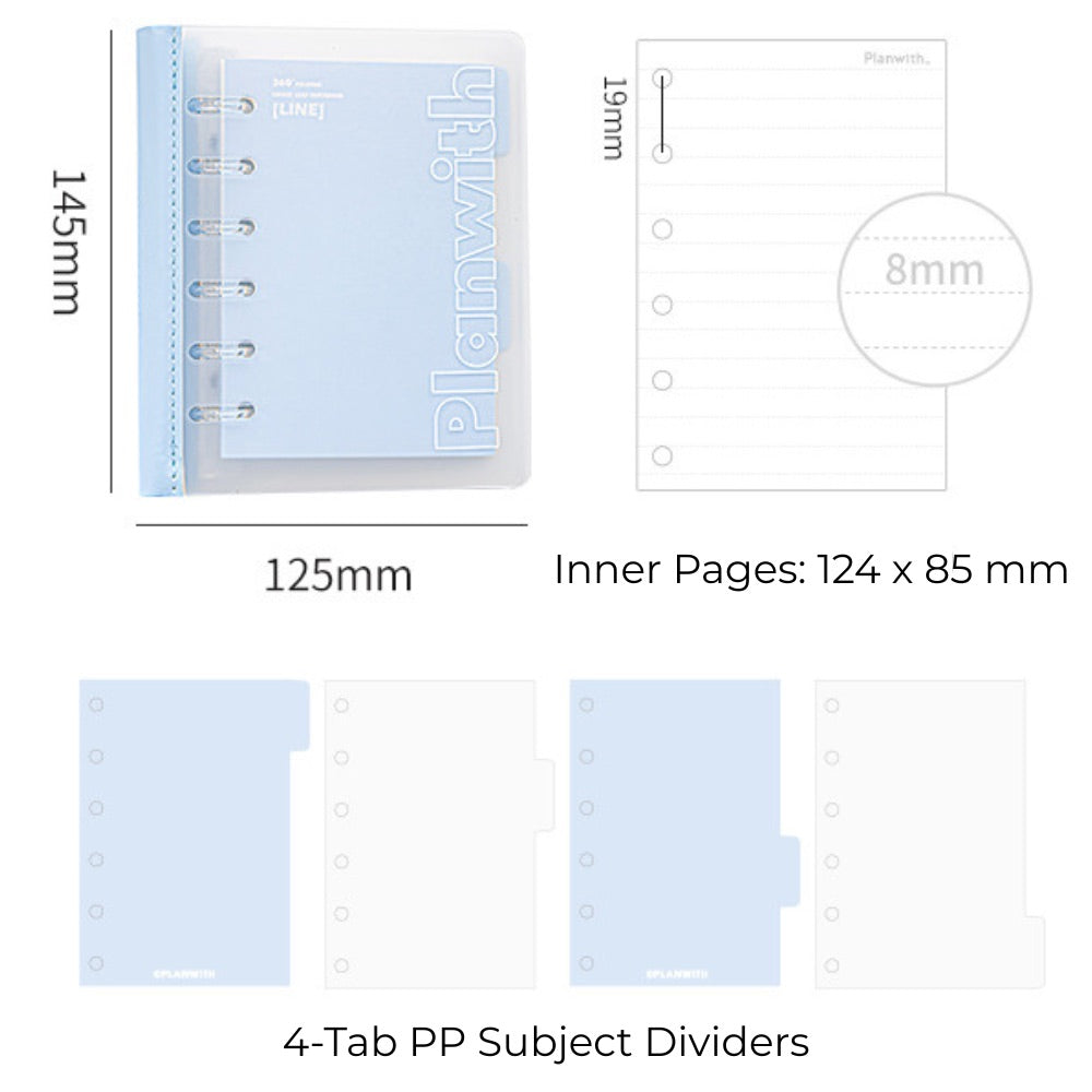 A7 Flexible Lay-Flat Refillable Binder
