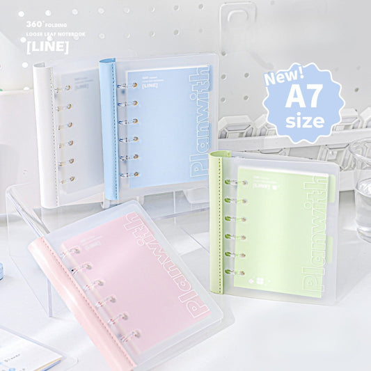 A7 Flexible Lay-Flat Refillable Binder