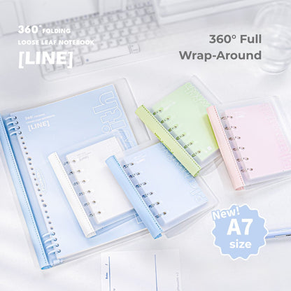 A7 Flexible Lay-Flat Refillable Binder