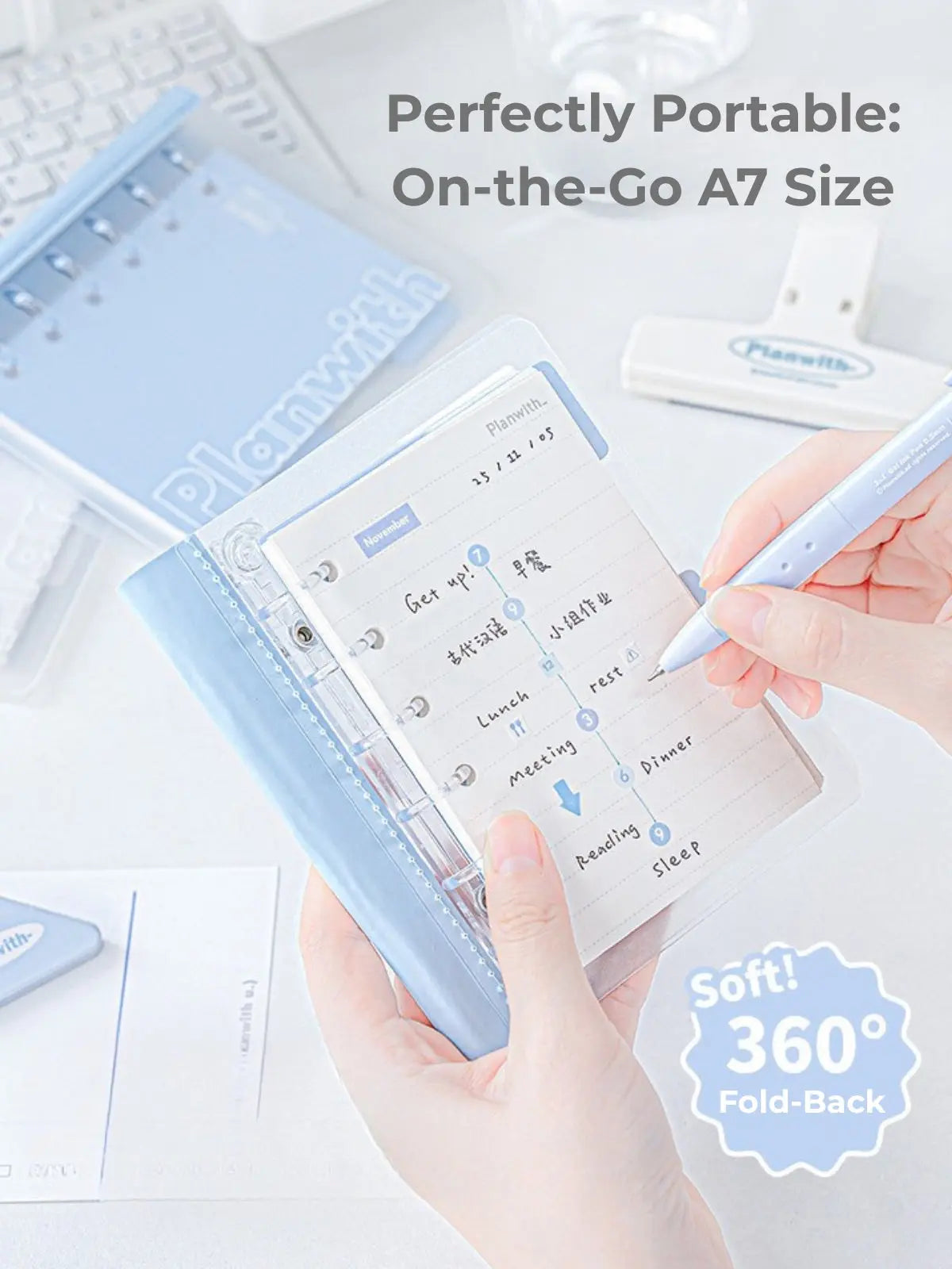 A7 Flexible Lay-Flat Refillable Binder ChicChoi