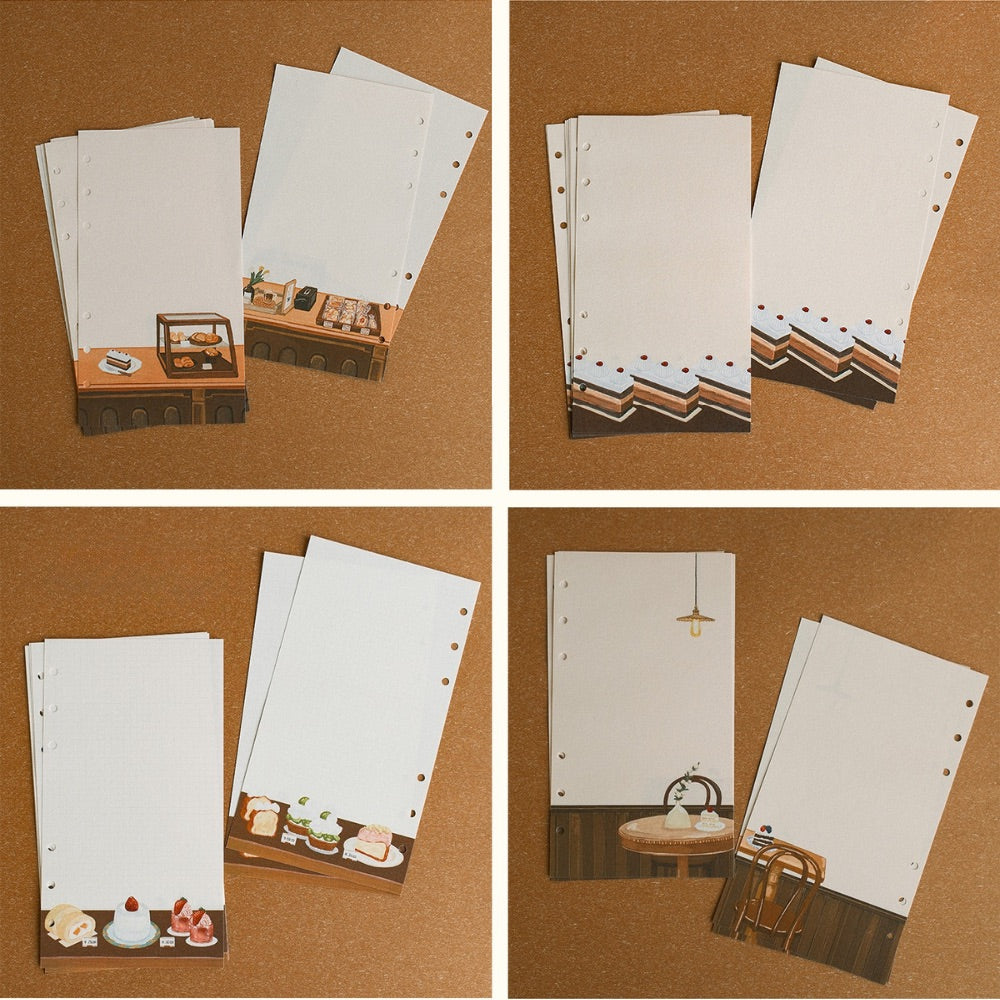 A Cabinet of Desserts A6 PU Leather Loose-Leaf Binder & Paper