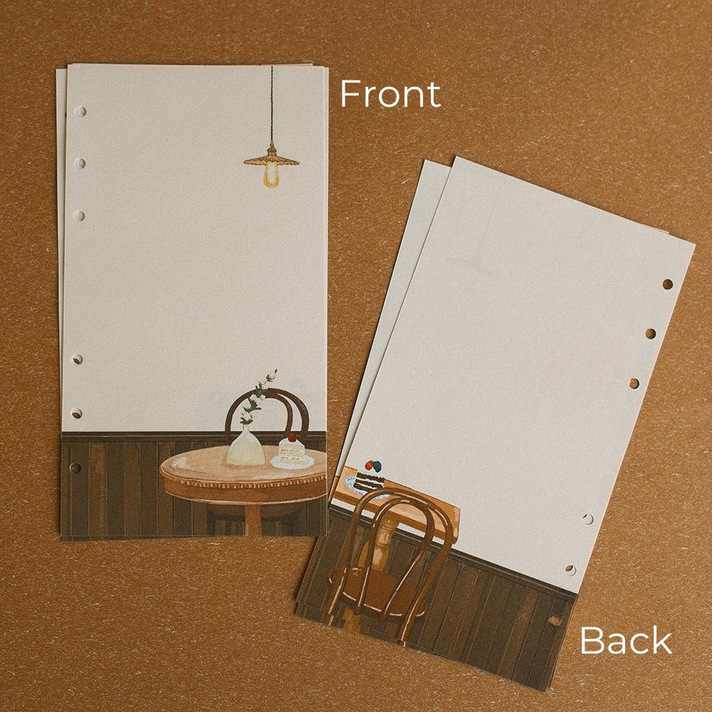 A Cabinet of Desserts A6 PU Leather Loose-Leaf Binder & Paper