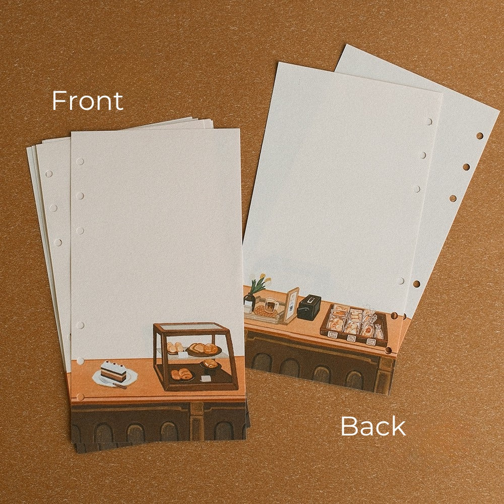 A Cabinet of Desserts A6 PU Leather Loose-Leaf Binder & Paper