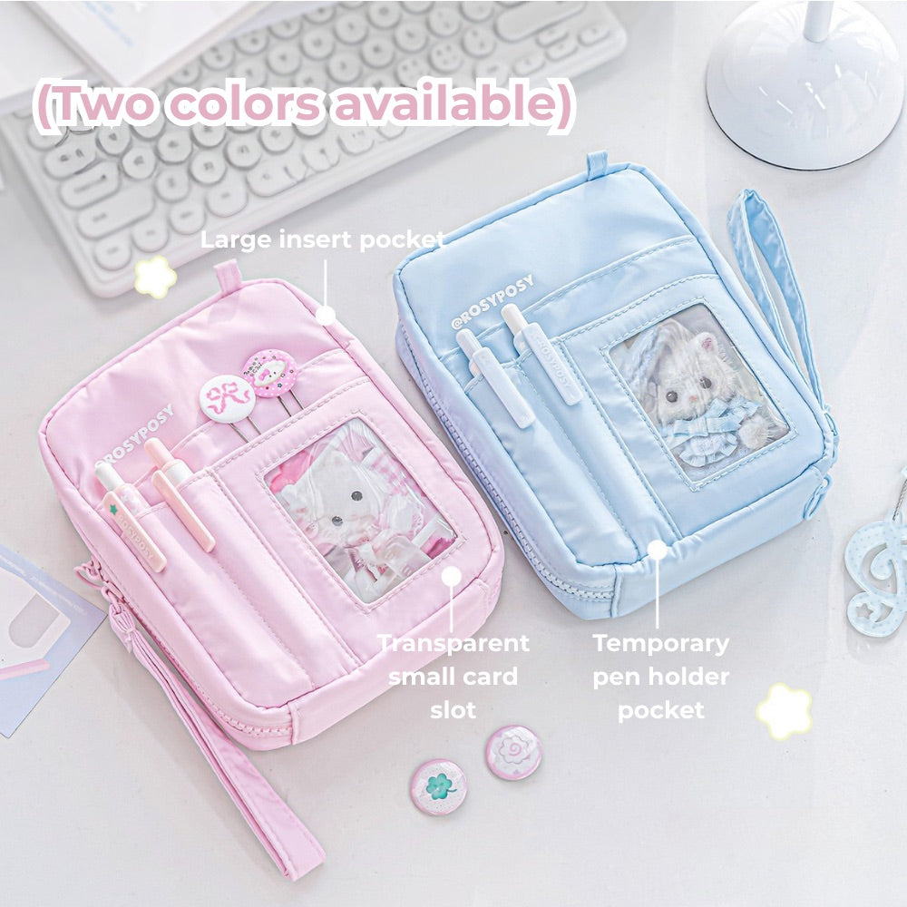 Accordion Multi-Pocket Organizer Pouch – Cute Journal & Stationery Case