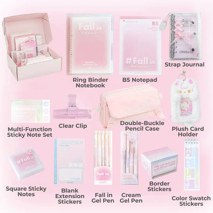Sakura Pink Stationery Gift Set All-in-One School Supplies