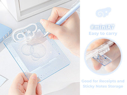 Angel Wings Transparent Acrylic Clipboard in A4 & A7