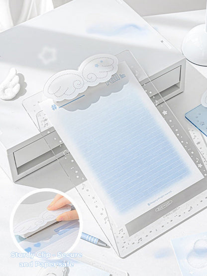 Angel Wings Transparent Acrylic Clipboard in A4 & A7