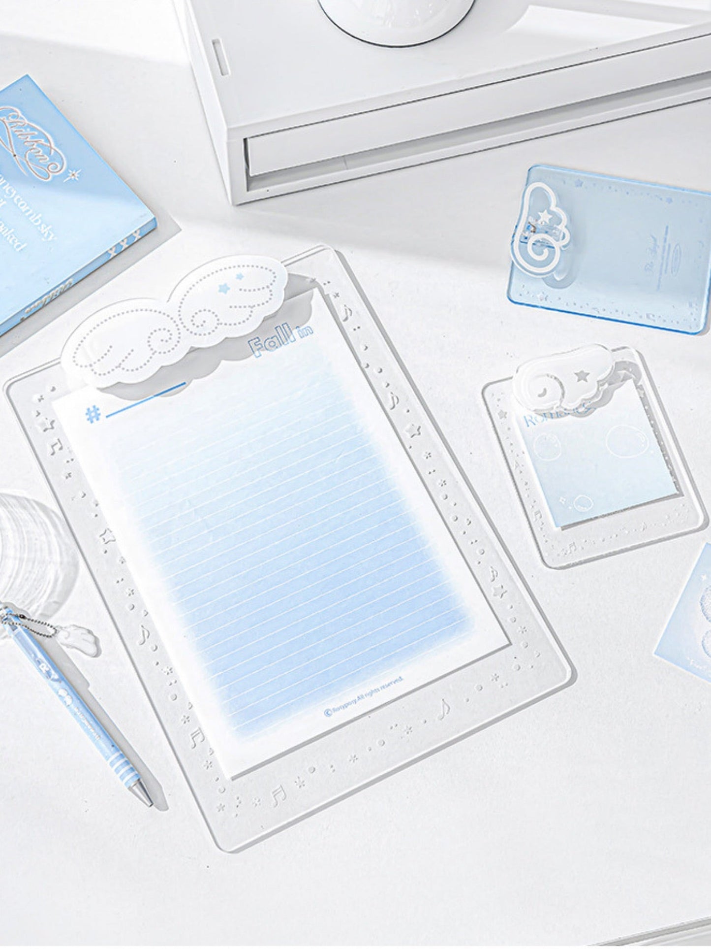 Angel Wings Transparent Acrylic Clipboard in A4 & A7