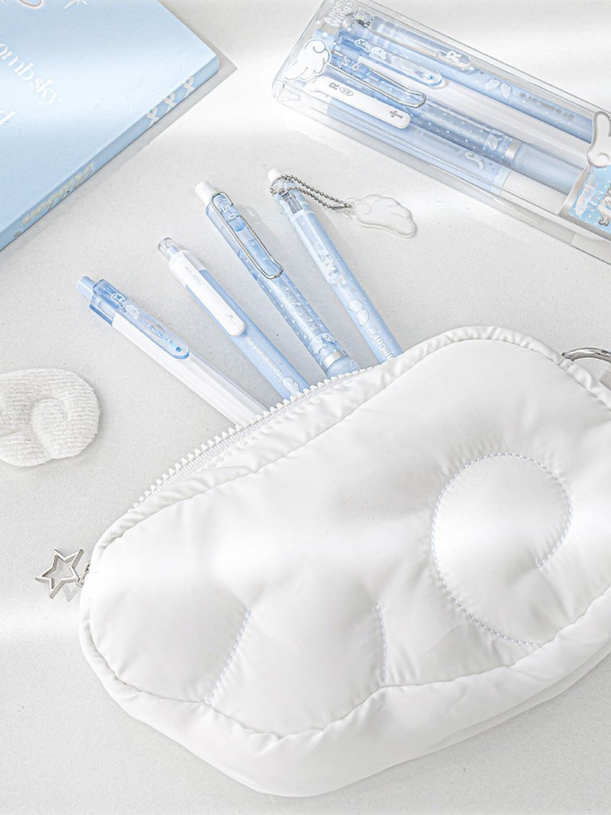 Angelic Shimmer Gel Pens Set – 4 pcs/0.5mm Nib/Black Ink