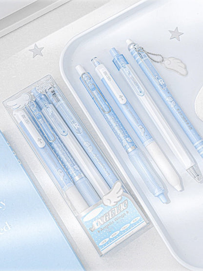 Angelic Shimmer Gel Pens Set – 4 pcs/0.5mm Nib/Black Ink