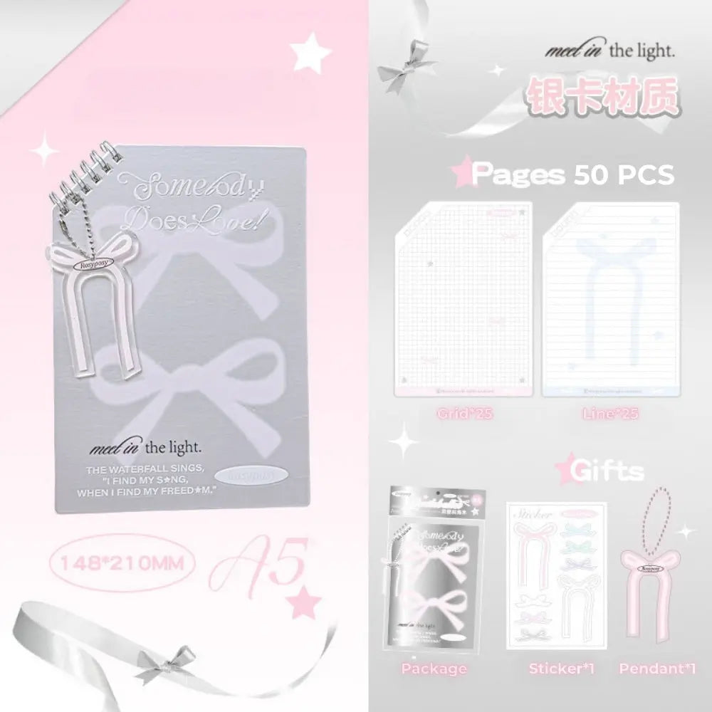 A5 B5 Ballet Core Cornered Notepads 50 pcs