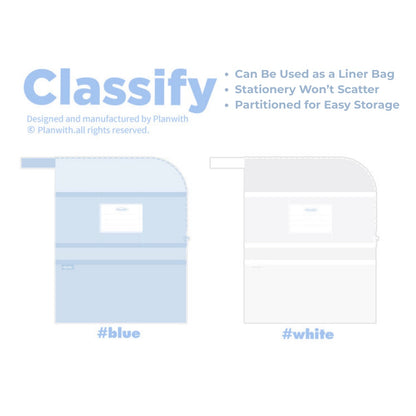 Classify A4 Mesh Multi-Compartment File Bag