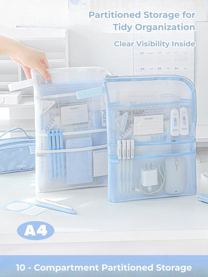 Classify A4 Mesh Multi-Compartment File Bag