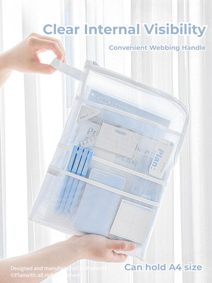Classify A4 Mesh Multi-Compartment File Bag