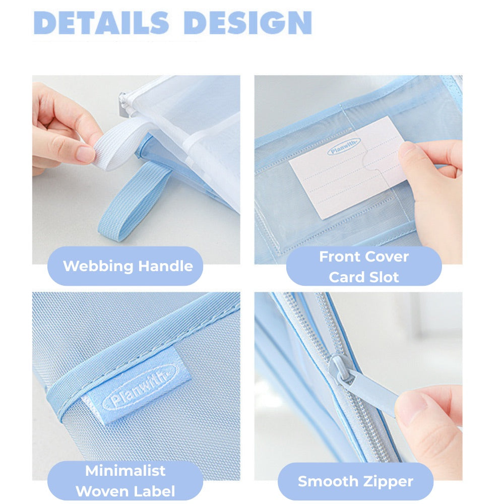 Classify A4 Mesh Multi-Compartment File Bag