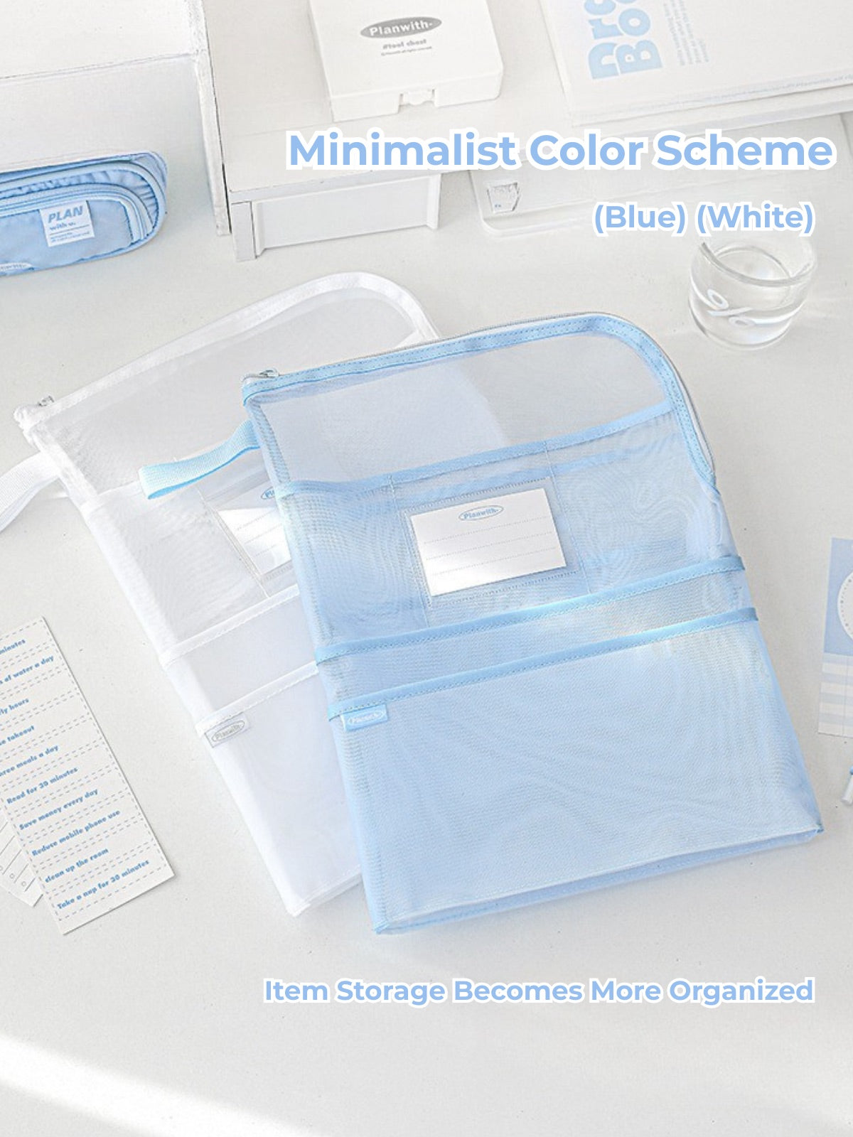 Classify A4 Mesh Multi-Compartment File Bag