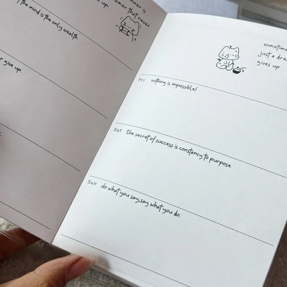 2026 Comic Cat B6 Bullet Journal Planner ChicChoi