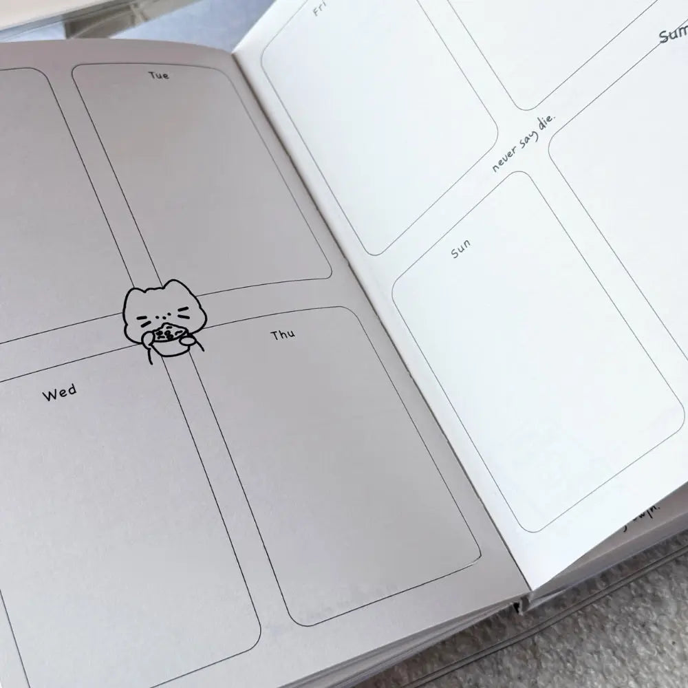 2026 Comic Cat B6 Bullet Journal Planner ChicChoi