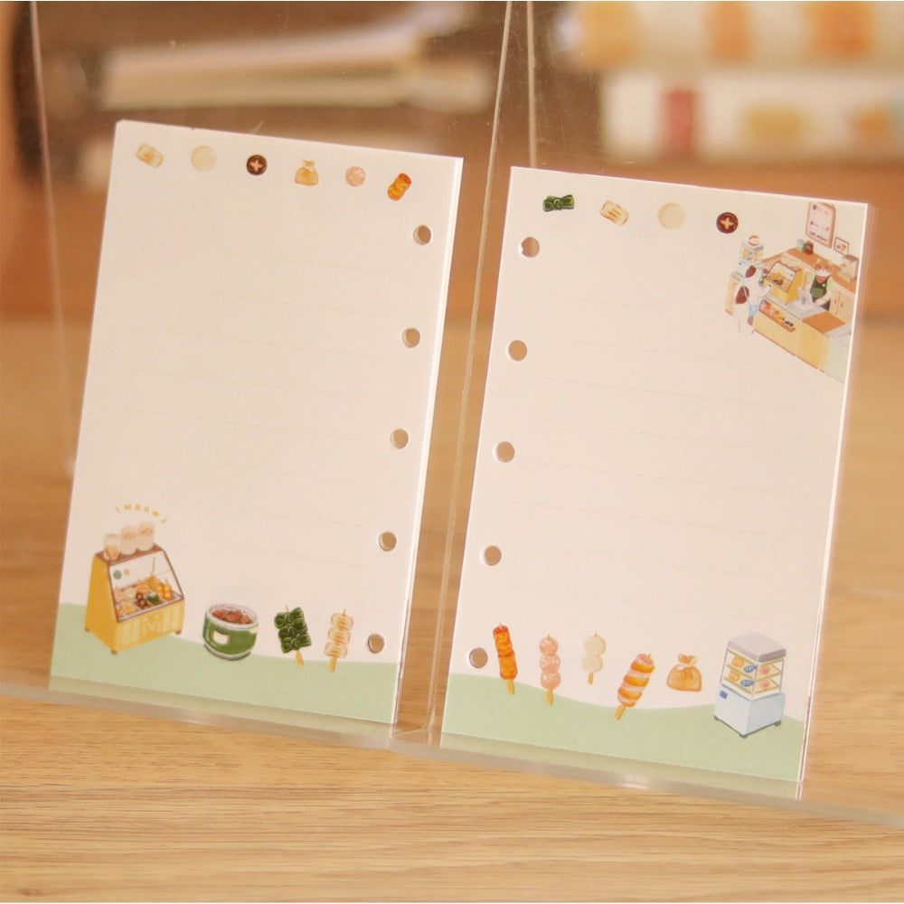 Convenience Store M5/A7/A6 Notebook Refill Pages