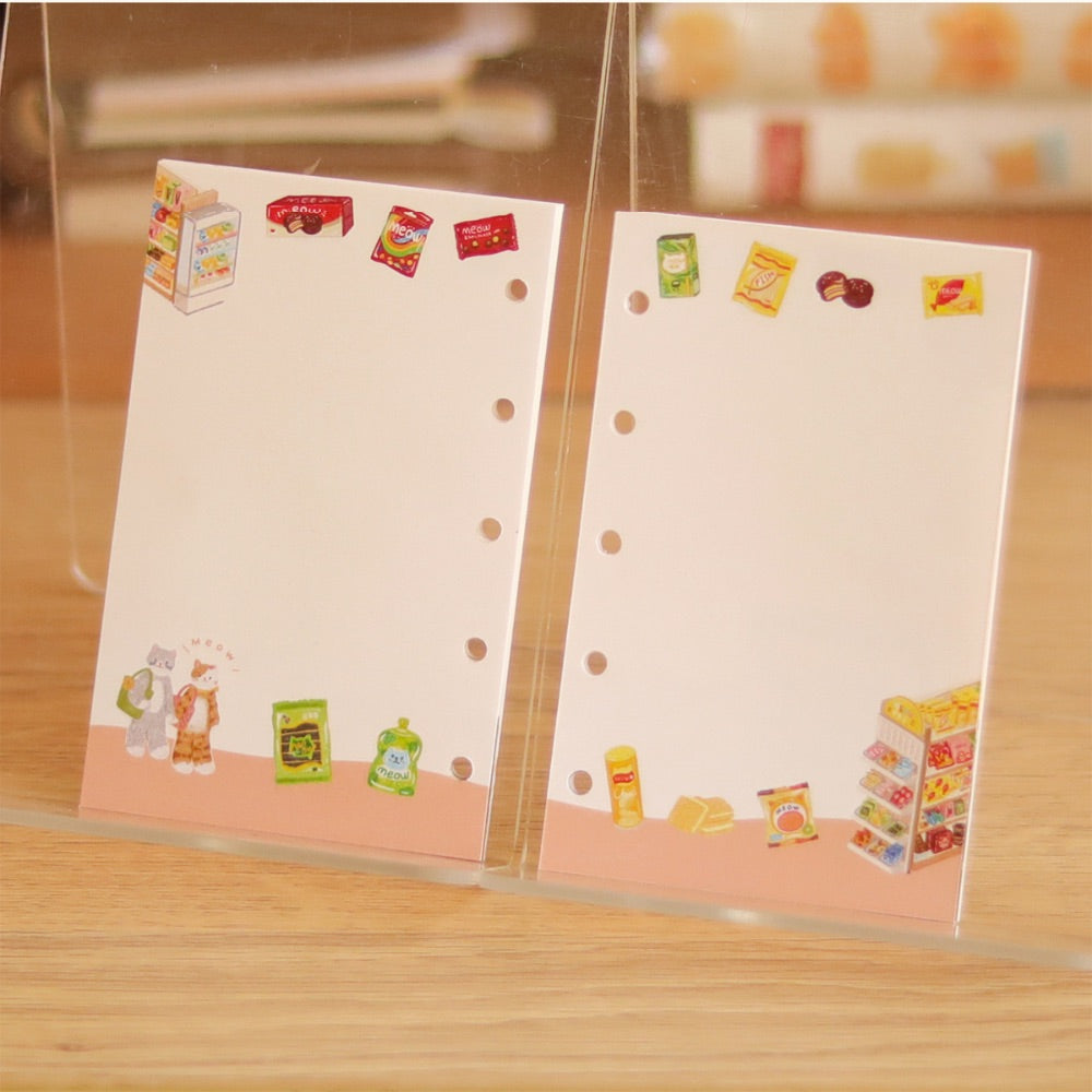 Convenience Store M5/A7/A6 Notebook Refill Pages