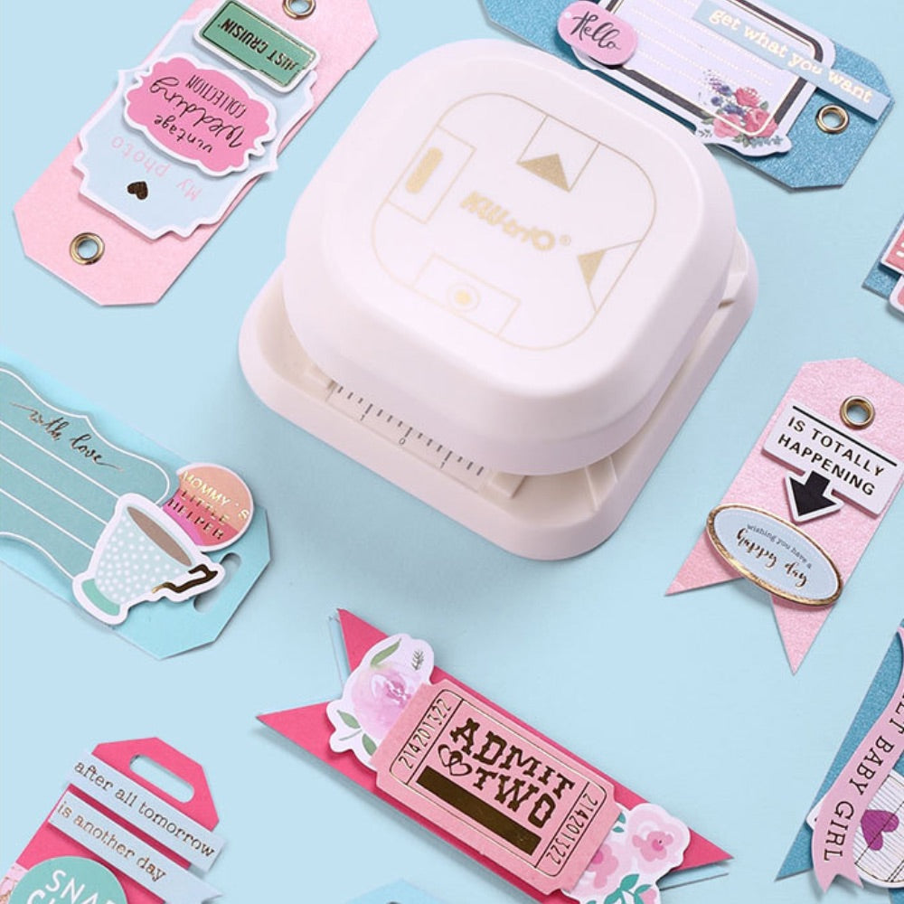 4-in-1 DIY Notebook Corner Cutter & Embossing Machine