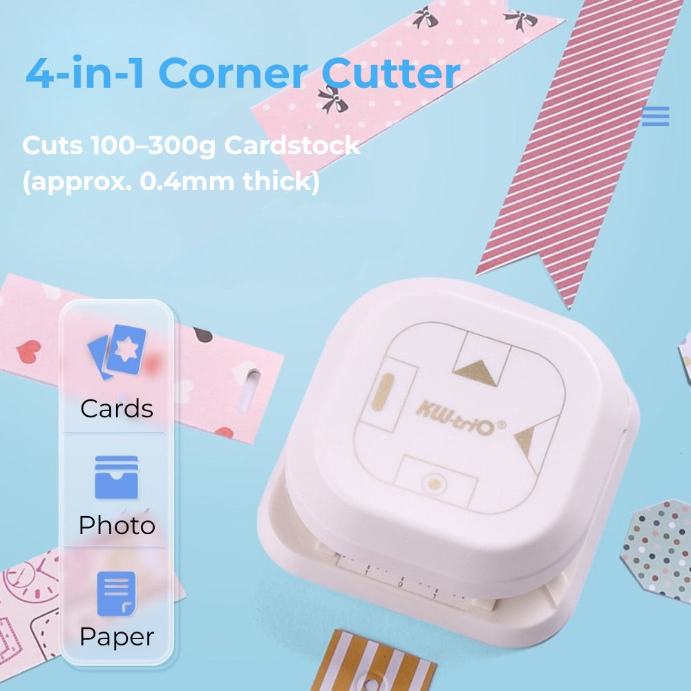 4-in-1 DIY Notebook Corner Cutter & Embossing Machine