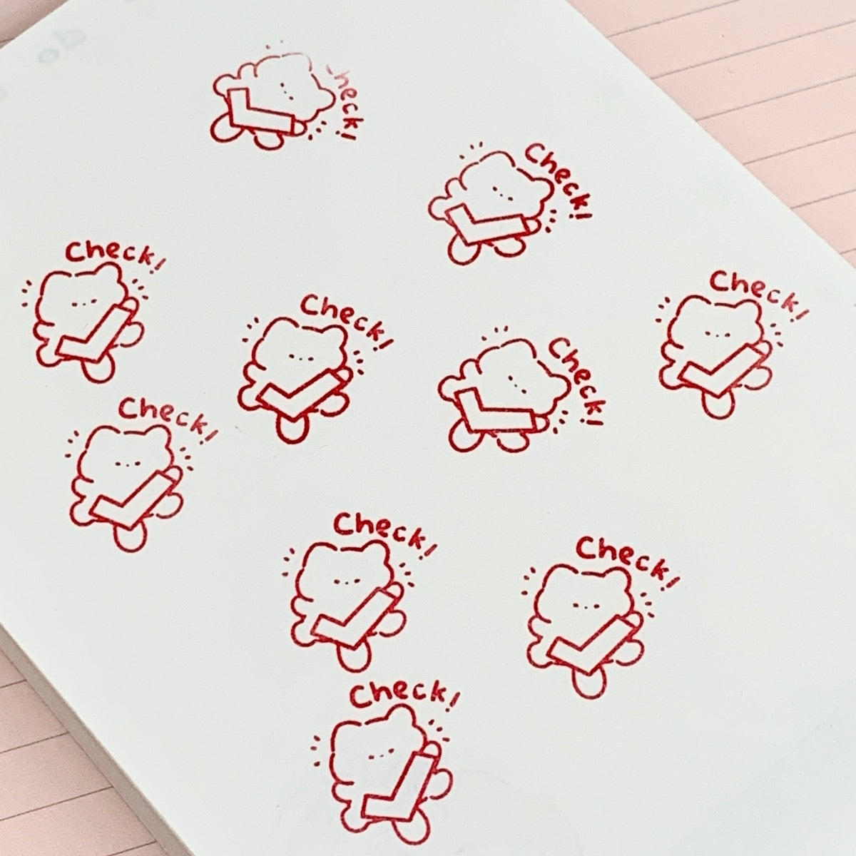 Cute Cat Original Design Photosensitive Stamp