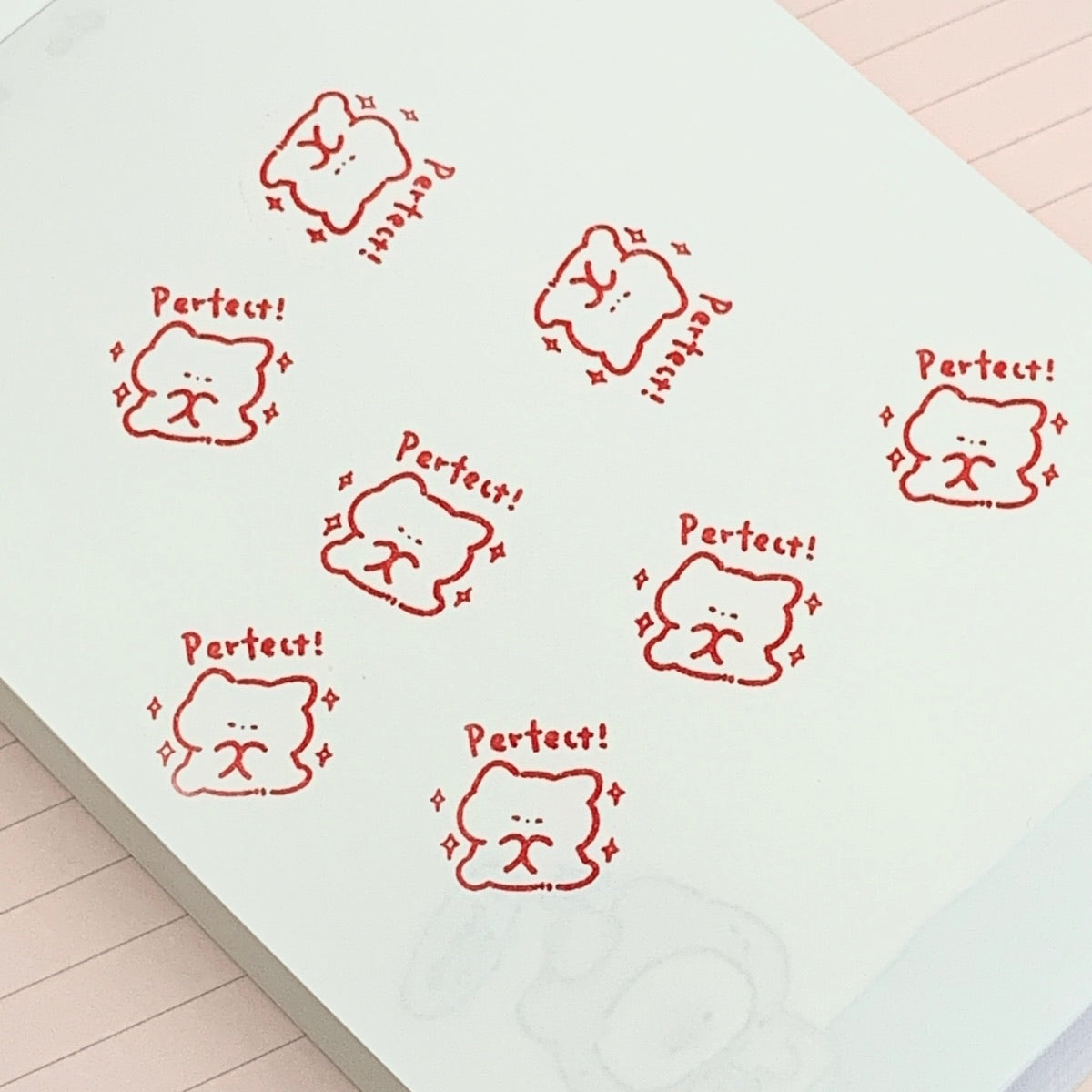 Cute Cat Original Design Photosensitive Stamp