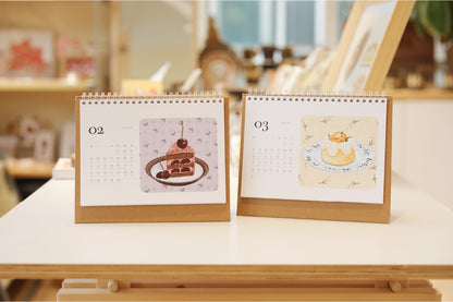 Original 2025 Dessert Illustration Calendar