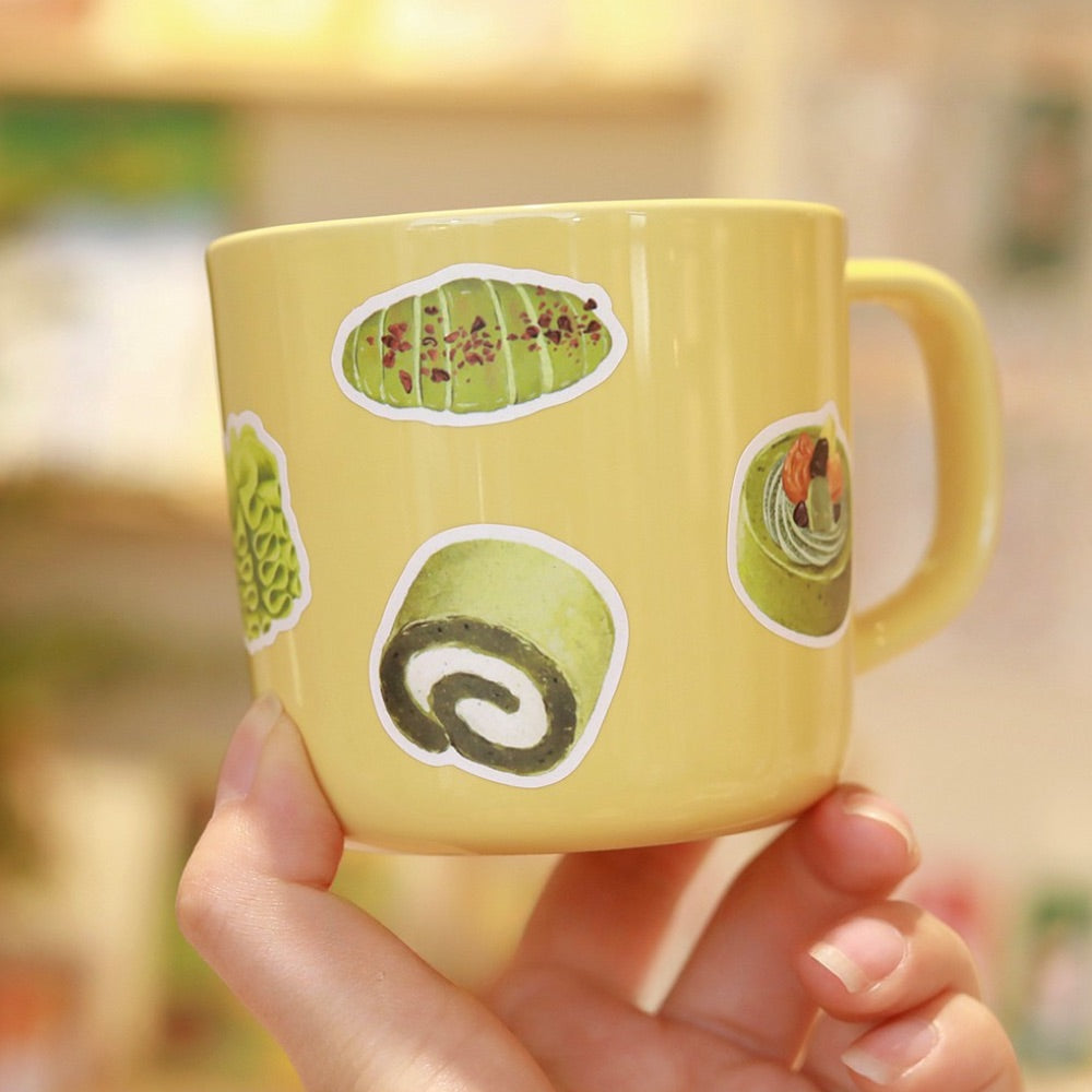 Dessert Illustration PVC Matte Film Sticker Pack