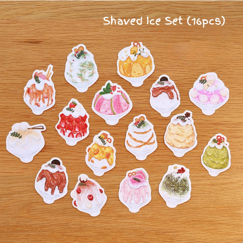 Dessert Illustration PVC Matte Film Sticker Pack