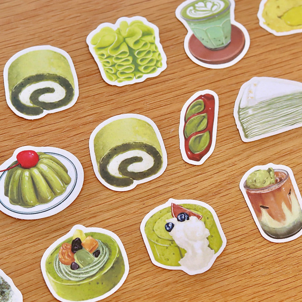 Dessert Illustration PVC Matte Film Sticker Pack