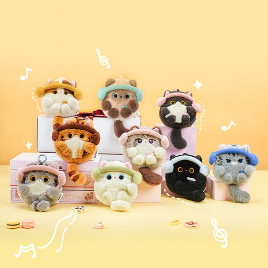 Original Cute Cat Earphone Case/Coin Pouch/Plush Kitty Charms